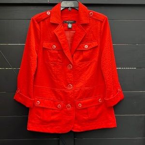 89th and Madison Polyester Safari Jacket